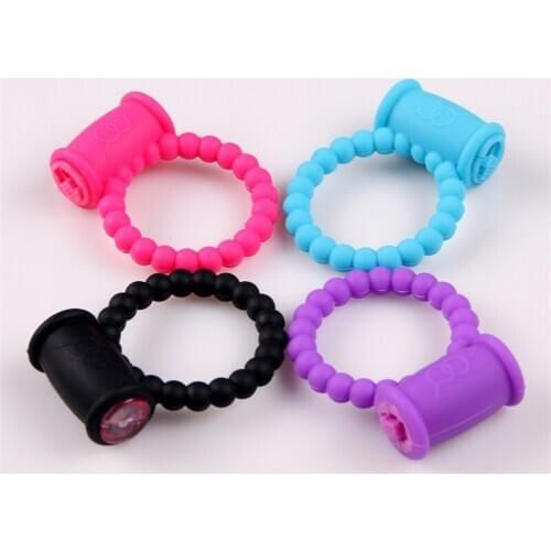 Male sex toys Silicon Vibrating Penis Rings Male Time Delay Ejaculation Adult Sex Toys for Men Erotic Products Built-in Batterys