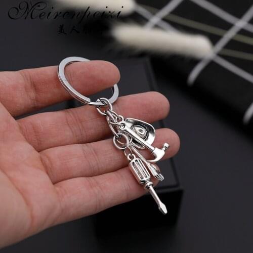 New nurse medical box medical key chain Tools Ruler Hammer Wrench Screwdriver cute keychain jewelry gift