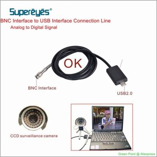 New BNC to USB Analog to Digital Signal And BNC Camera to Connect Computer to USB BNC Interface to USB Interface Connection Line
