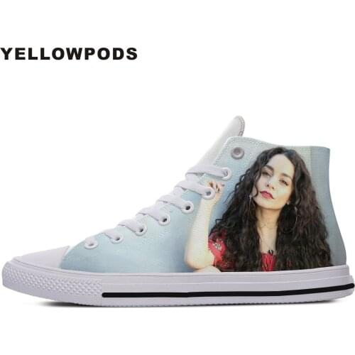 Personality Mens Casual Shoes Hot Cool Pop Funny High Quality Handiness Vanessa Hudgens Cute Cartoon Custom Sneakers White