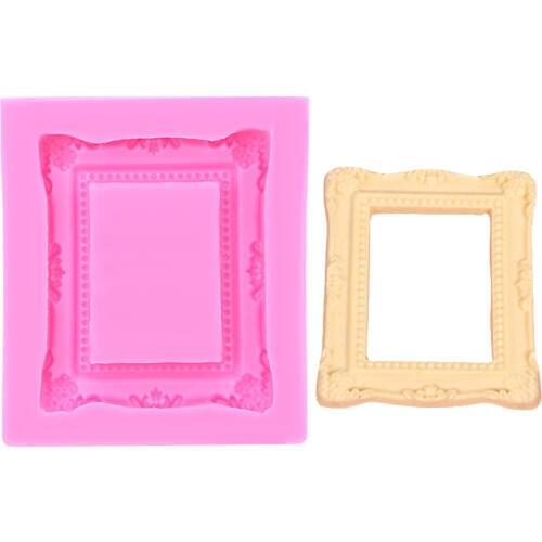 Food Grade Material Fondant Silicone Frame Shape Cake Mold Cake Decoration Tool Dining Bar Baking Tools Kitchen Accessories