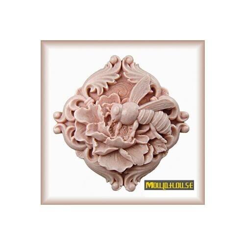 Christmas supplies kawaii 1pcs honeybee bee silicone mold soap molds candle mould gift favors