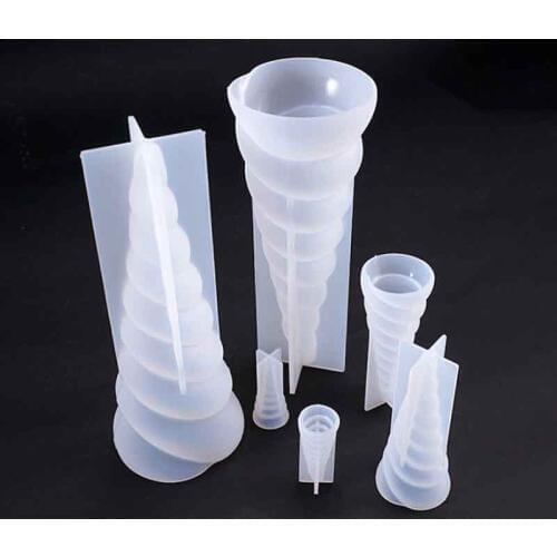 1 Piece Transparent Silicone Mould Dried Flower Resin Decorative Craft DIY unicorn horn Mold epoxy resin molds for jewelry