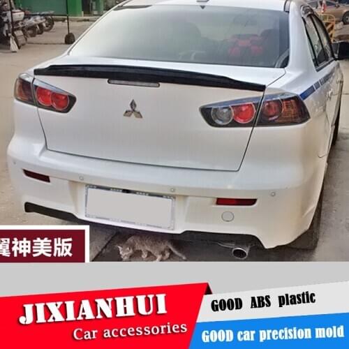 For Lancer LACCER Spoiler 2013-2018 Mitsubishi Lancer jsK Spoiler ABS plastic Material Car Rear Wing Color Rear Spoiler