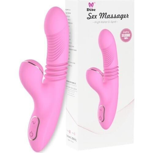 Telescopic Sucking Vibrator Sex Toys For Woman Heating Magic Wand Massager Silicone G-Spot Vibrators For Women Clitoris Stimulat