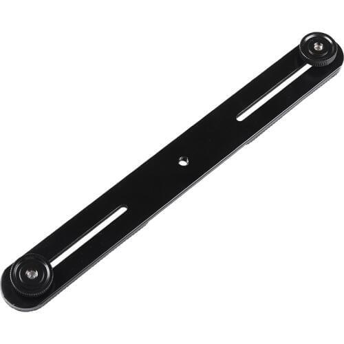 Universal Light Stand Holder Dual Flash Bracket Hot Shoe Bracket Tripod Two Screws for Digital DSLR Camera