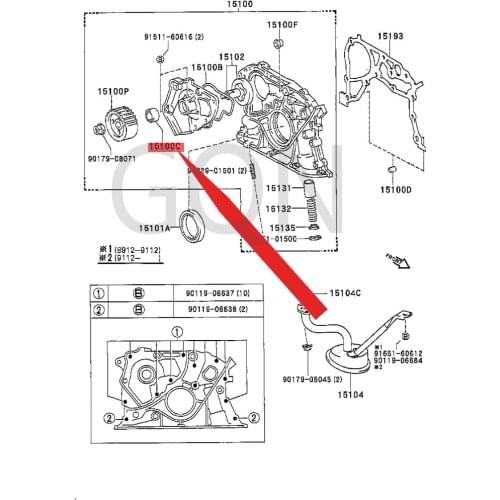Seal (oil pump) 1989-Toy ota CAR INA FRC ELI CAC RES SI DA oil pump oil seal crankshaft water outlet mandrel check valve oil cap