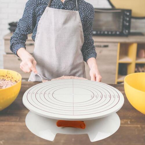 37 2019 NEW Snap Buckle Fixable Cake Turntable Stand Light Stable Cake Turntable DIY Turntable Baking Cake Tool