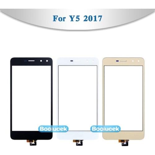 High Quality 5.0" For Huawei Y5 2017 Touch Screen Digitizer Sensor Outer Glass Lens Panel
