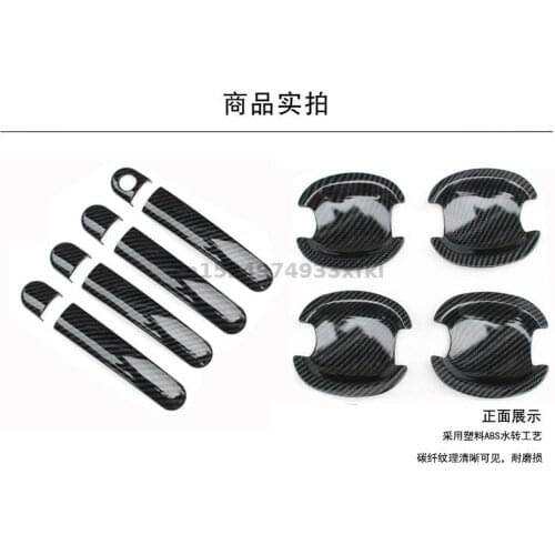 High-quality ABS Chrome Outer Door Handle Cover Door Bowl Protection Covers For Volkswagen Gran Santana 2013-2019 Car Styling