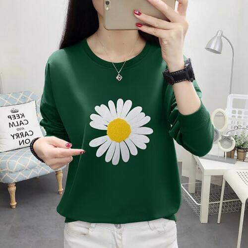 Sudadera Mujer 2020 Flora Patchwork Autumn Long Sleeve Streetwear Casual Sweatshirt Women Fall Pullover Plus Size Womens Clothes