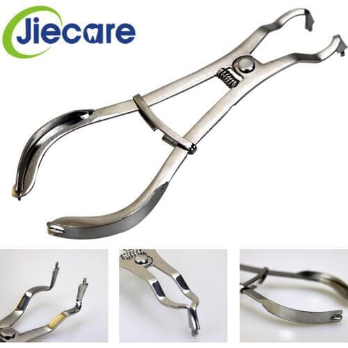 1 PC New Dental Bean Sheet Clamp Forming Piece Placing Forceps Clip Pliers Forming Flaky Clamp Medical Oral Cavity Dental Tools