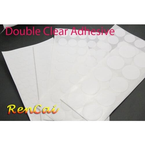 100pcs Clear Round Double Sided Adhesive Sticker 8-30mm For DIY Necklace Pendants/Bracelet/ Fixed Adhesives And Seal Tool