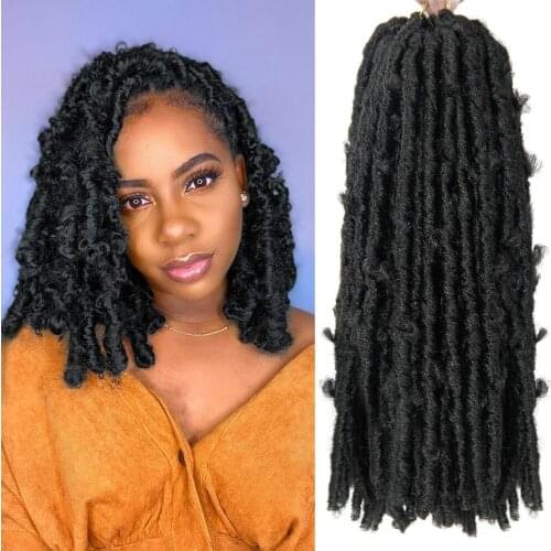 12inch Distressed Butterfly Locs Crochet Hair Butterfly Bob Faux Locs Crochet Braids Hair Black women Soft Locs