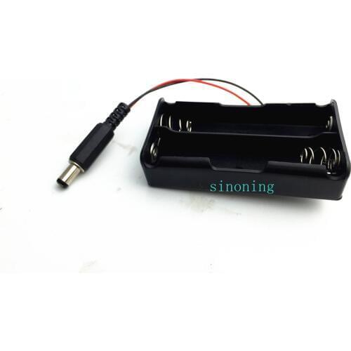 2pc 18650 7.4 battery box with DC plug for Arduino uno