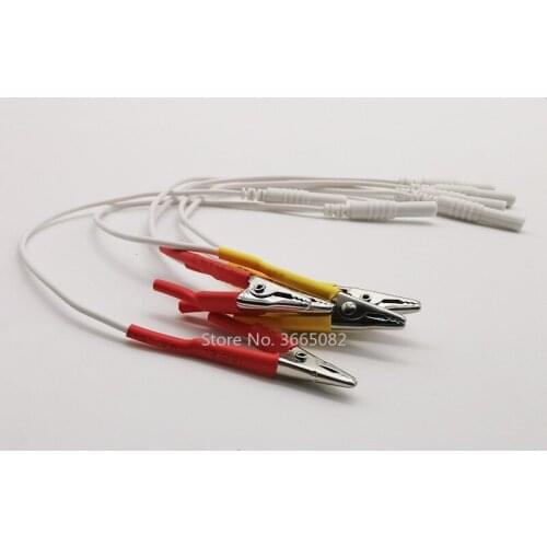 20/30pcs Tens/Ems tieline Alligator Clip Cable Wire Electrode For Hwato SDZ-II Electronic Acupuncture 2mm Pin Type Cable