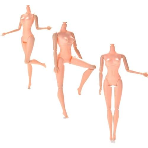 25cm/10.23" 12 Jointed DIY Body Without Head 1pc DIY Movable Nude Naked Doll Body For girl Doll House Children Gifts