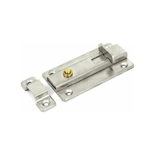 4" Length Stainless Steel Door Gates Security Latch Sliding Lock Bolt