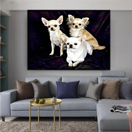 5d diy diamond painting Chihuahua diamond mosaic animal dog diamond embroidery 3d full square round drill puzzles,E1540