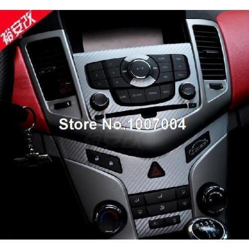 Car refiting car decoration center console Carbon Fiber stickers/center console protection sticker stying for Cheverolet Cruze