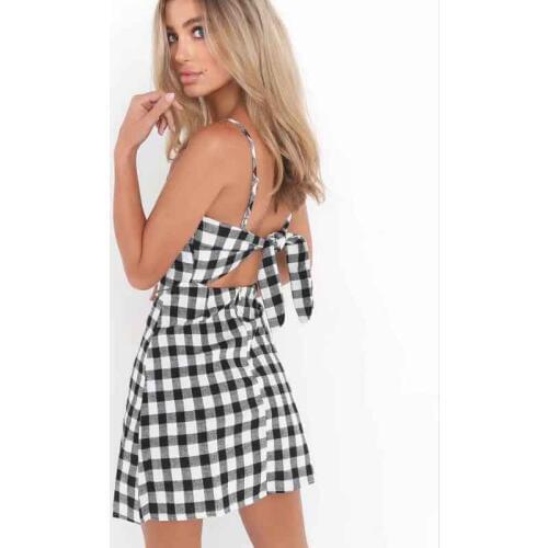 Bow Casual Sexy Dress Backless Beach Summer Dress Women Slim Fit Bodycon White Short Dress Vestidos