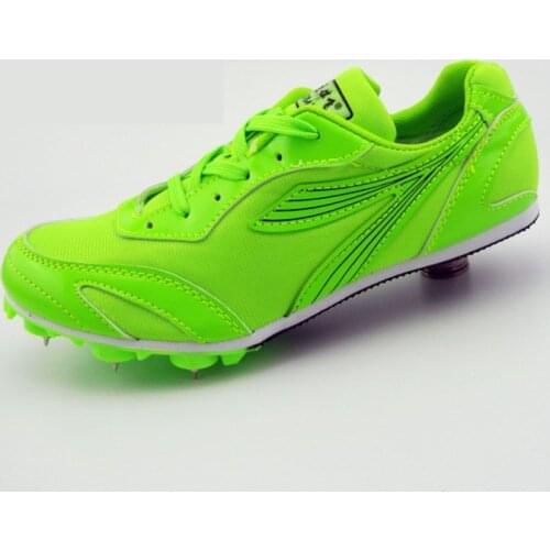 Hot Sell Track and Field Shoes for Men Women Breathable Spike Running Shoe Greeen Orange Track Shoes Spikes Sneakers Men