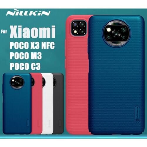 Case for Xiaomi Poco M3 C3 X3 NFC Mi 10T Pro Lite 5G Nillkin Frosted Shield Matte Slim Cover for Mi 10T Plastic Hard Back Cover