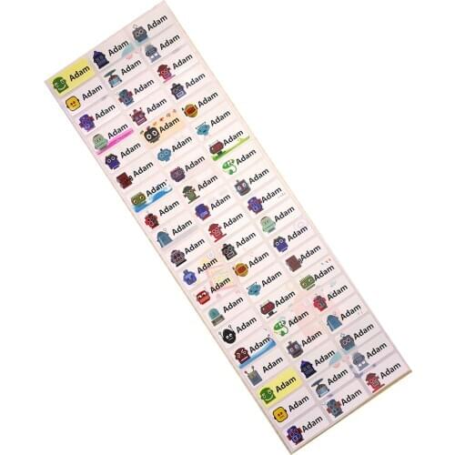 Customize Sticker Personalized Boy Name Stickers Waterproof Stationery Sticker For Children Scrapbook School Label Sticker