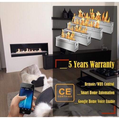 Inno-Fire 18 inch wall insert fireplace ethanol burner remote wifi