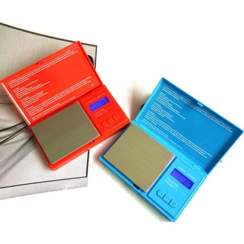 700g/0.1g mini jewelry pocket scale pocket red/blue high precision digital Electronic balance gram LCD tobacco weed weigh tool