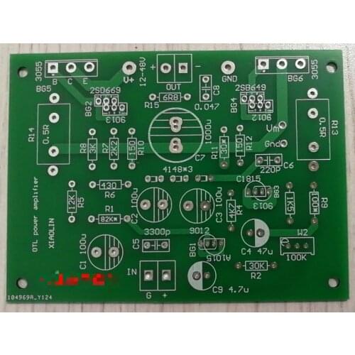 OTL Power Amplifier Kit Plastic Tube Large Size Version Discrete Component Power Amplifier Board Kit