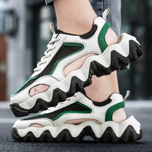 2021 New Summer Mens Mesh Sandals Outdoor Casual Beach Sandals Fashion Light Breathable Sandals Hot 1