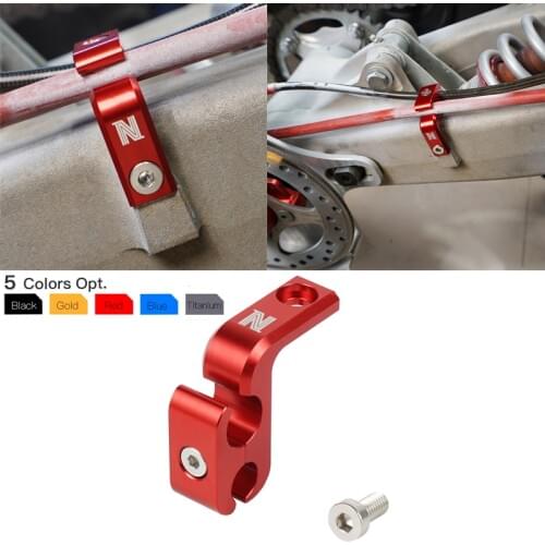 For Yamaha RAPTOR 700 NICECNC Front Brake Line Hose Guide Clamp Holder For Yamaha RAPTOR 700 700R GYTR EDITION SPECIAL EDITION