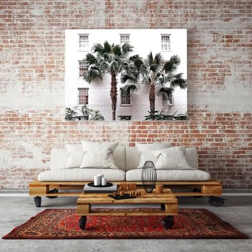 Wall Art Canvas Painting Palm Resort Trees Green Style Plant Nordic Posters and Prints Decorative Picture Modern Home Decoration