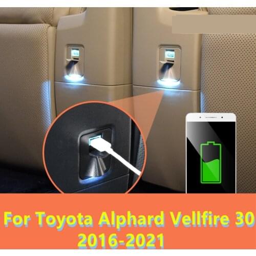 Car Organizer Armrest Box Seat Storage Organizer Bag USB Automobile Accessories for Toyota Alphard Vellfire 30 2016-2021
