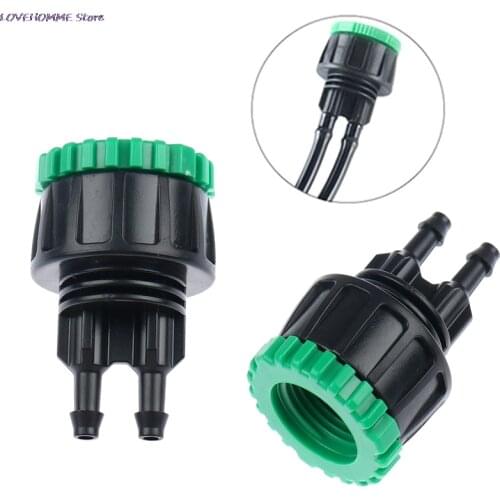 Garden Hose 1/4" To 1/2" 3/4" Female 1/2-Way Tap Y Connector Irrigation 4/7 Faucet Hose Coupler Adapter 1PCS