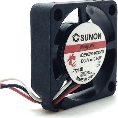 For Sunon 2.5cm 2506 5V 25X25X6 mm ultra thin 6mm micro fan mc25060v1-000c-f99 set top box router cooling fan