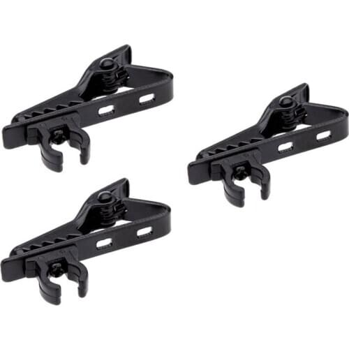 3pcs Microphone Lapel Tie Clip for Lapel Lavalier Mic