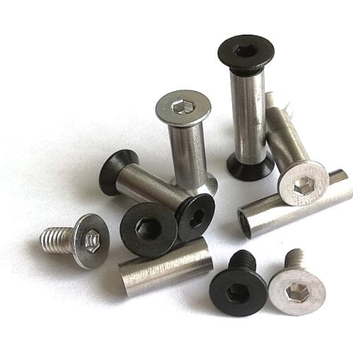 22.0mm x 5mm Stainless steel Knife Handle Flat head hex Chicago Screws Suitable for 5mm hole