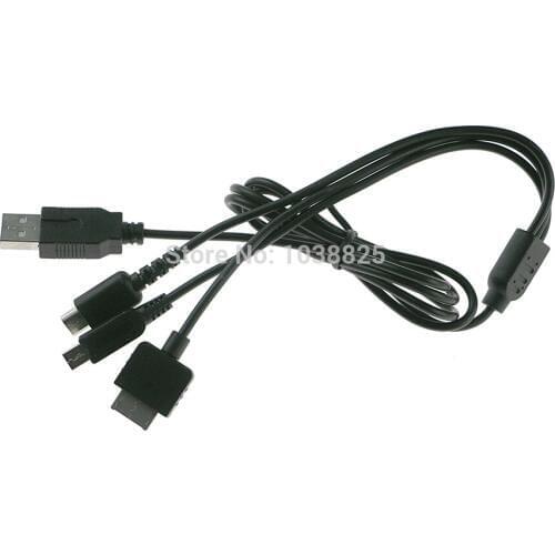 5pcs/lot high quality 3 in 1 USB Charger Charging Cable Cords for Nintendo NDSL / NDS NDSI XL 3DS / psv1000 ChengChengDianWan