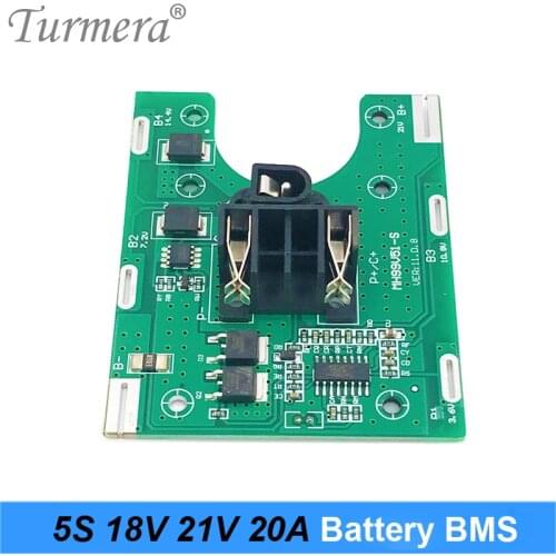 5S 18v 21v 20A Li-ion Lithium Battery BMS 18650 battery screwdriver shura Charger Protection Board fit for Turmera 18V Turmera