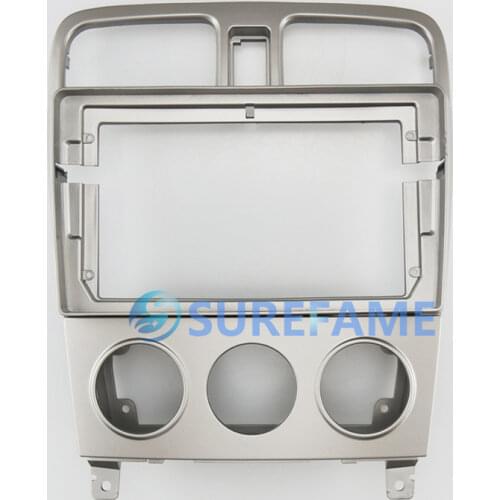 9 inch Car Fascia Radio Panel for SUBARU FORESTER 2002-2008 (MANUAL A/C) Dash Kit Install Facia Console Bezel Adapter Plate Trim