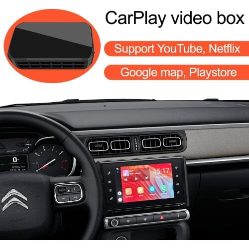Car Apple CarPlay YouTube Netflix Video Bluetooth GPS Navigation AI Box,for Citroen C2 C3 C4 C5 Aircross Cactus Berlingo