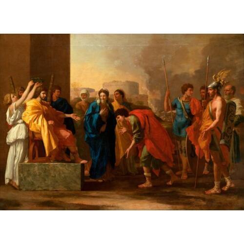 Free shipping classical religious figures crown people canvas prints oil painting printed on canvas wall art decoration picture