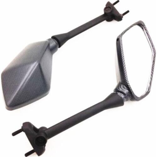 Carbon Pair Motorcycle Rearview Mirrors for Kawasaki Ninja 650R ER-6F 2009-2014 400R ER-4F 2010-2014 1000 Z1000SX 2001-2014