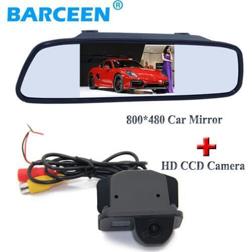 Colorful night vision car rear view camera +4.3" car back up mirror monitor for Toyota Corolla (2007~2011) /Vios (2009 ~2010)
