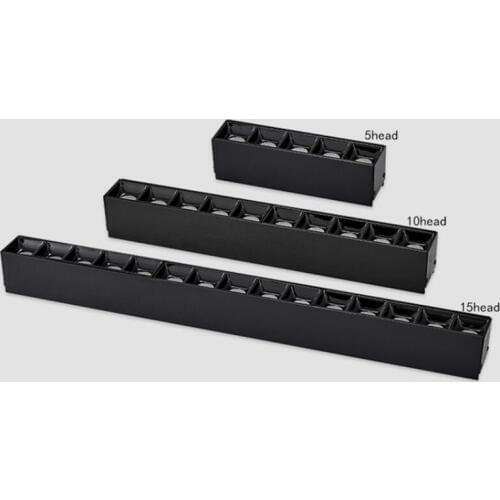 Dimmable 5W 10W 15W Frameless Line Light Bar Creative Linear LED Recessed Ceiling Lamps Strip Living Room Corridor Light 85-265V