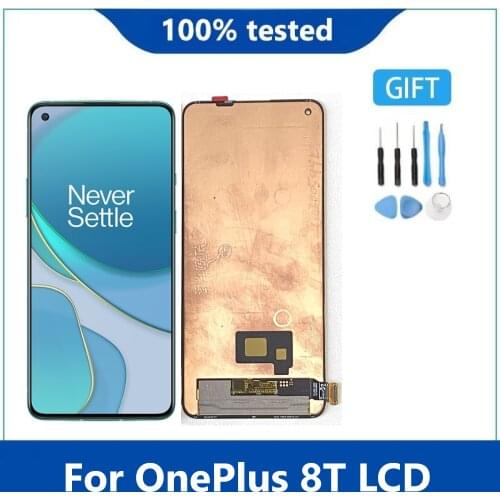 6.55''Original Amoled Display For Oneplus 8T LCD Display Touch Screen Digitizer For One Plus Eight T LCD Repair Replacement