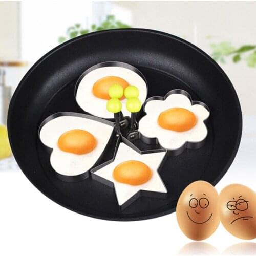 Fried Egg Shaper Egg Mold 5 Style Pancake Omelette Egg Mould Decoration Creative Cooking Tools Kitchen Accessories