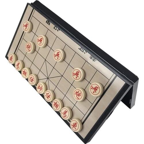 Magnet Chinese Chess Pieces Chessboard Chess Game Set With Puzzle Outdoor Chinese Play Entertainment Magnet Game